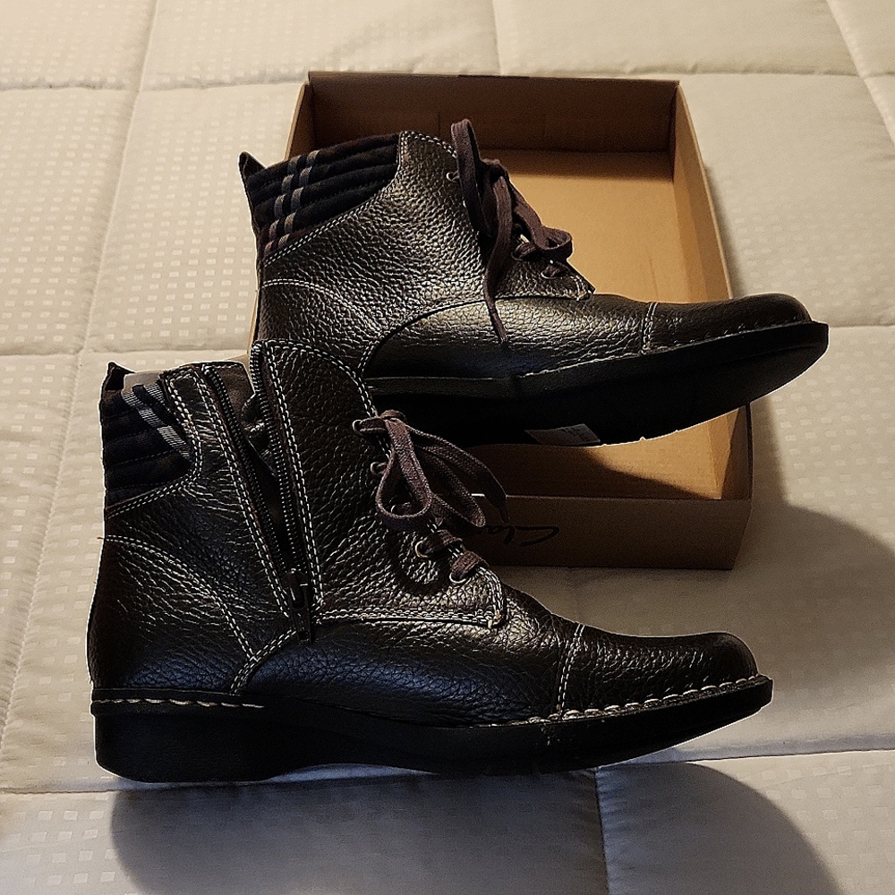 Deep brown ankle boots